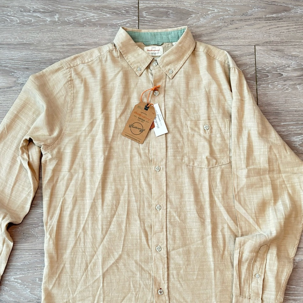 Original Wearherproof Vintage Denim Casual Button Down Shirt